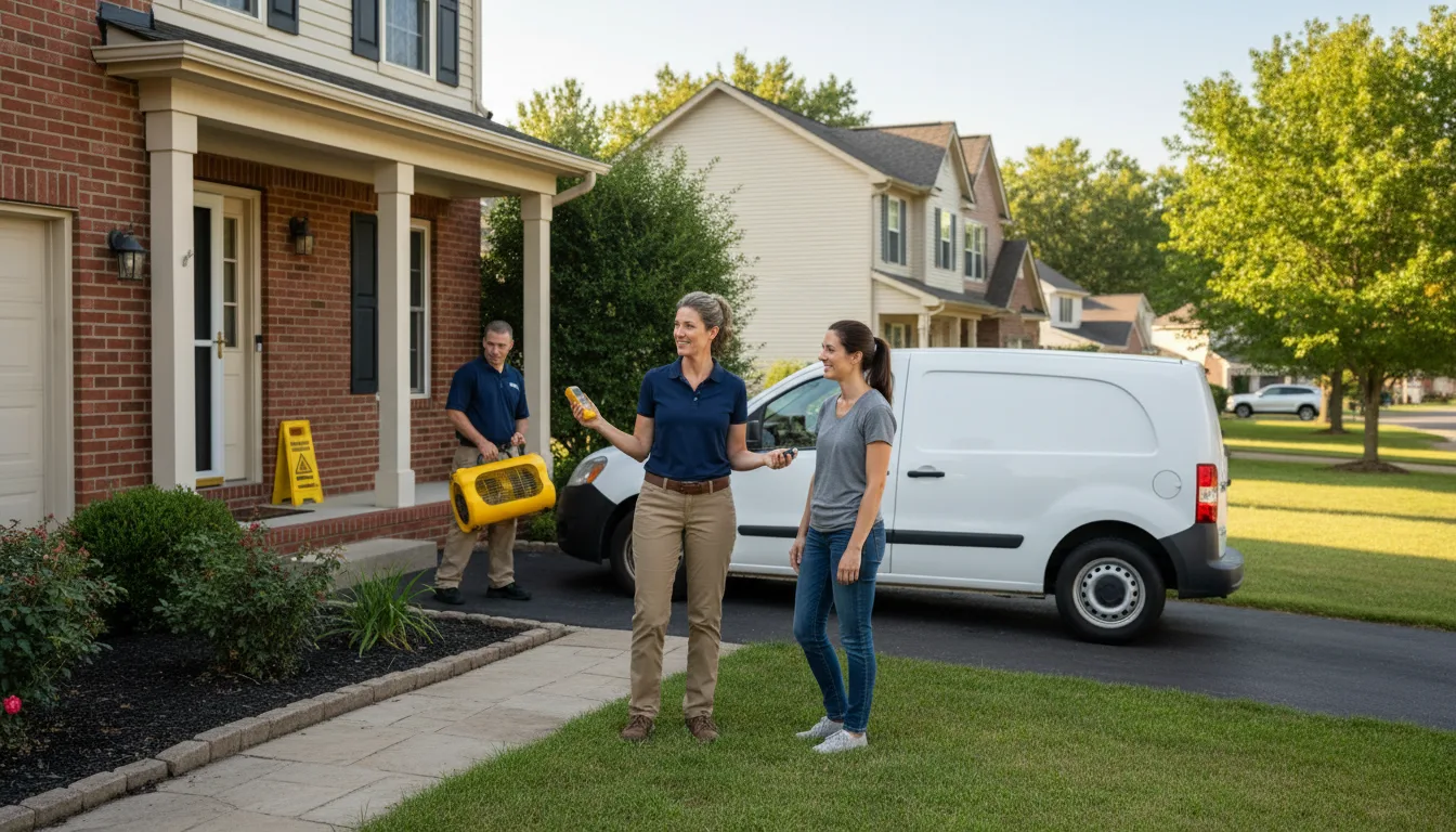 Water restoration image for Mold Remediation in Milton, KY